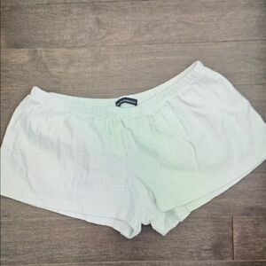 Women's White Athletic Shorts